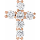 The Cyra — Round Cross Pendant - Yellow