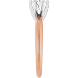 The Aviel — Round Solitaire Engagement Ring - view 4