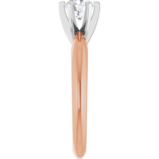 The Aviel — Round Solitaire Engagement Ring - view 4