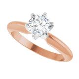 The Aviel — Round Solitaire Engagement Ring - view 5