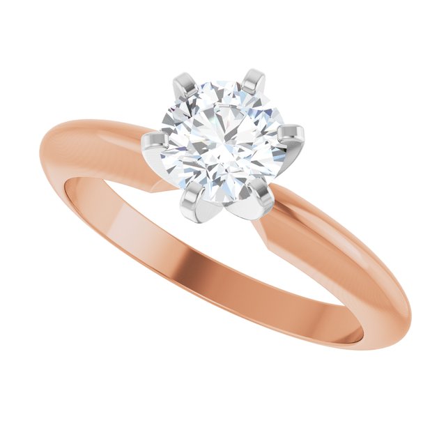 The Aviel — Round Solitaire Engagement Ring - view 5