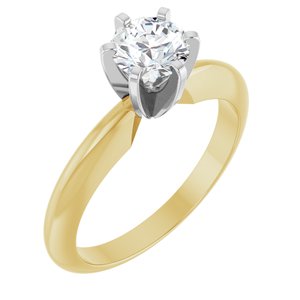 The Aviel — Round Solitaire Engagement Ring — Yellow Gold