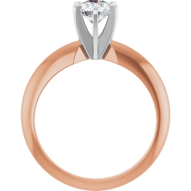 The Aviel — Round Solitaire Engagement Ring - view 2