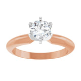 The Aviel — Round Solitaire Engagement Ring - view 3