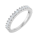 1 1/8 ct tw Shared-Prong Lab Grown Anniversary Band in 14K White ...