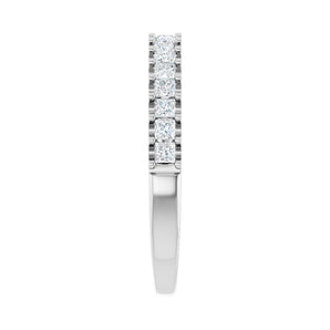 1 1/8 ct tw Shared-Prong Lab Grown Anniversary Band in 14K White ... - view 4