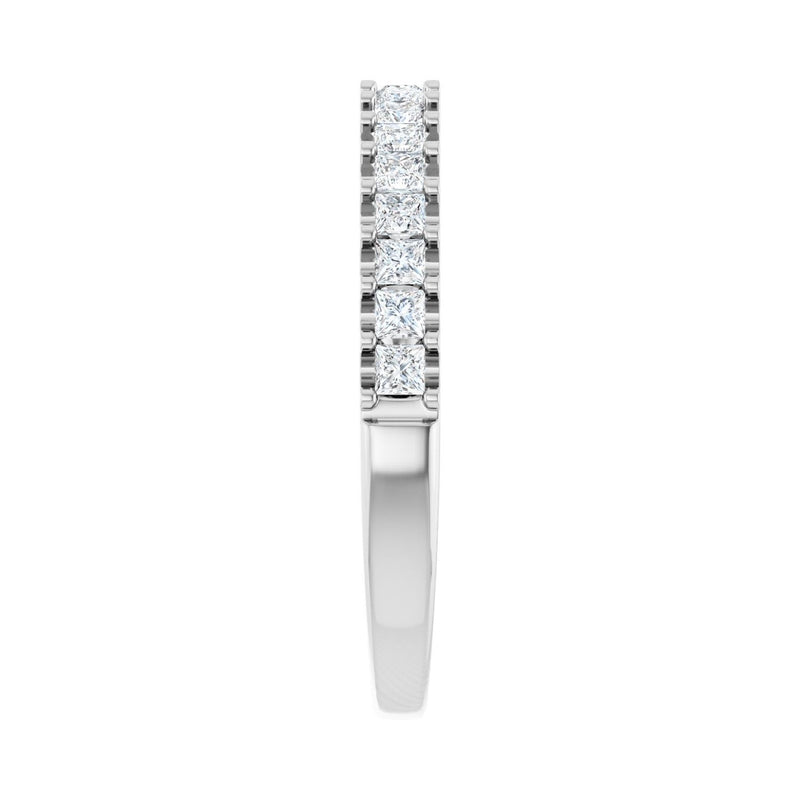 1 1/8 ct tw Shared-Prong Lab Grown Anniversary Band in 14K White ... - view 4
