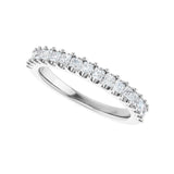1 1/8 ct tw Shared-Prong Lab Grown Anniversary Band in 14K White ... - view 5