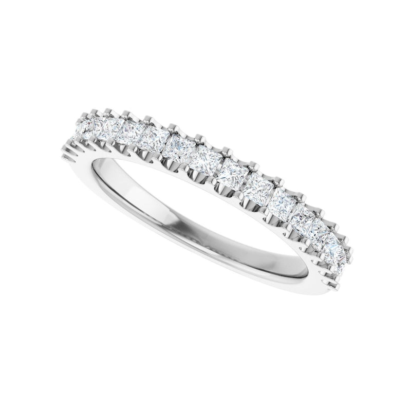 1 1/8 ct tw Shared-Prong Lab Grown Anniversary Band in 14K White ... - view 5