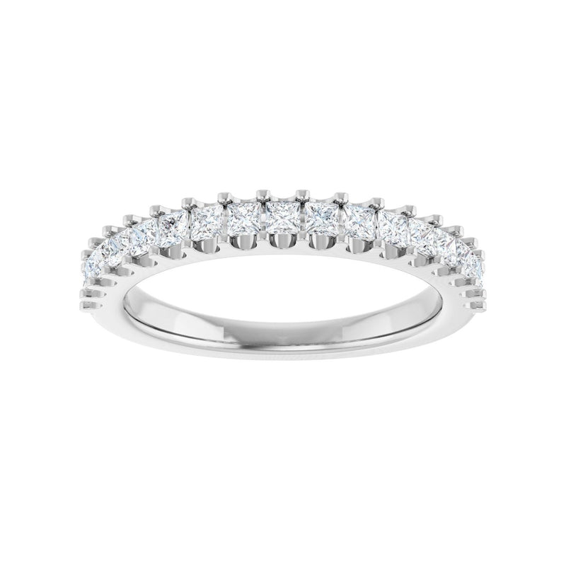 1 1/8 ct tw Shared-Prong Lab Grown Anniversary Band in 14K White ... - view 3