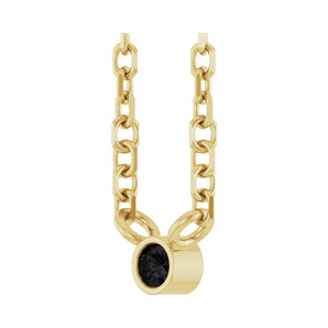 15 ct tw Solitaire Bezel Lab Grown Diamond Necklace in 14K White ... - view 2