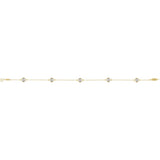 7" Lab Grown Diamond Bezel Station Bracelet in 14K White Gold (1/... - view 2