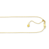 10K Gold 1.1mm Adjustable Cable Chain