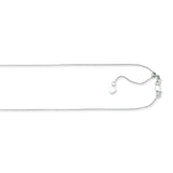 10K Gold 1.1mm Adjustable Cable Chain