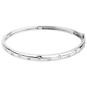 7" Lab Grown Diamond Accented Bracelet in 14K White Gold (1/2 ct ...