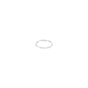 7" Lab Grown Diamond Bezel Line Bracelet in 14K White Gold (1 ct ...