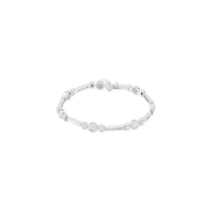 The Ivey — Bezel Line Diamond Bracelet - Yellow