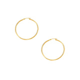 10K Gold 2x40mm Hoop Earring