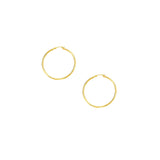 10K Gold 1.5x30mm Hoop Earring