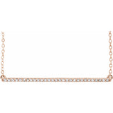 1/2 ct tw Accented Lab Grown Diamond Necklace in 14K White Gold (...
