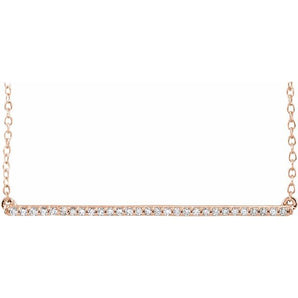 The Ziva — Diamond Necklace - Rose