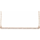 The Ziva — Diamond Necklace - Rose