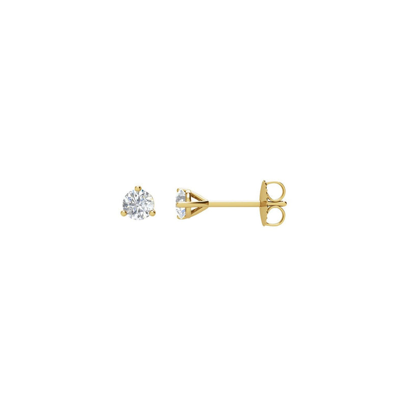 1 ct tw Round Lab Grown Diamond Stud Earrings in 14K White Gold...