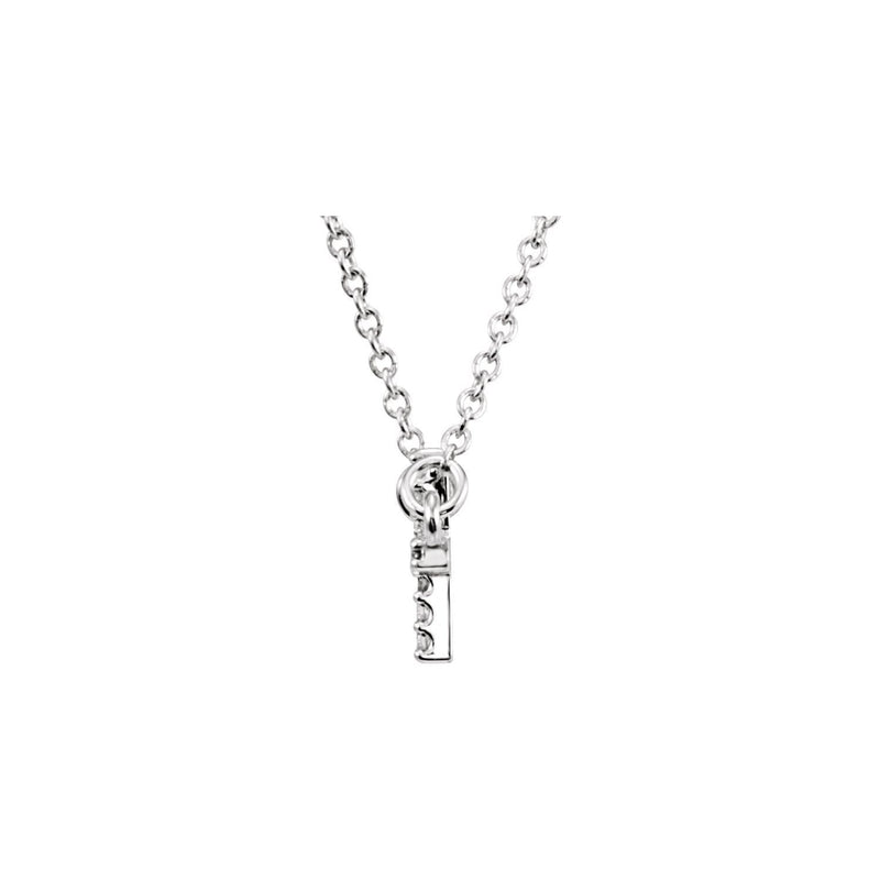 5 ct tw Cross Lab Grown Diamond Necklace in 14K White Gold (18")... - view 2
