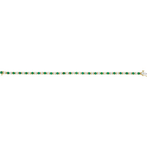 7" Lab Grown Diamond Line Bracelet in 14K White Gold (2 3/8 ct tw... - view 4