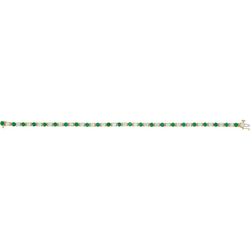 7" Lab Grown Diamond Line Bracelet in 14K White Gold (2 3/8 ct tw... - view 4