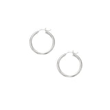 10K Gold 3x25mm Hoop Earring
