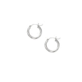 10K Gold 3x15mm Hoop Earring
