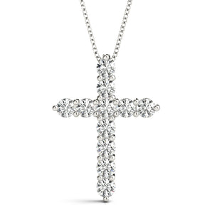 11 Stone Cross Pendant
