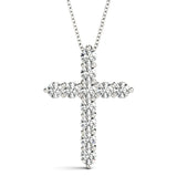 11 Stone Cross Pendant