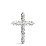 11 Stone Cross Pendant - alt view
