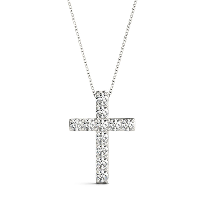 11 stone cross pendant 32539 02