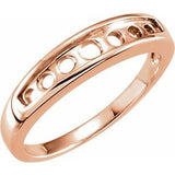 The Laurel Anniversary Band — Rose Gold