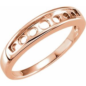 The Laurel Anniversary Band — Rose Gold