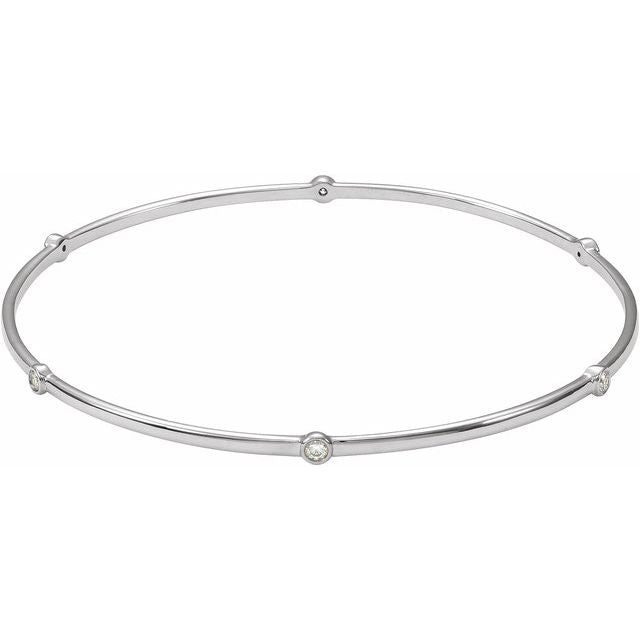 The Cleo — Bezel Diamond Bracelet - Yellow