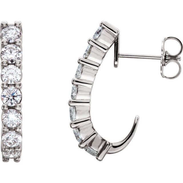 The Lore — Round J-Hoop Hoop Earrings - Yellow