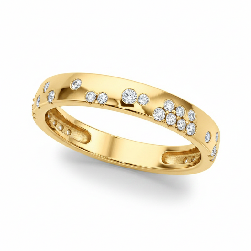 1/5 ctw 3mm Band — Yellow Gold