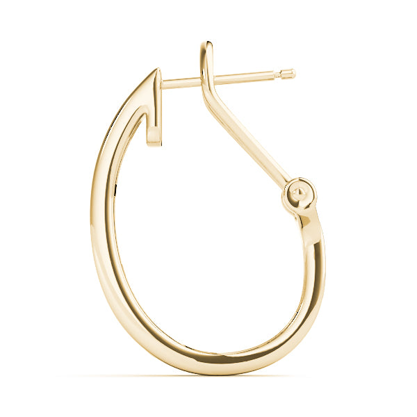 Earrings Hoop Earrings J-hoops - alt view
