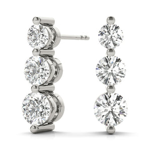 Earrings Three-Stone