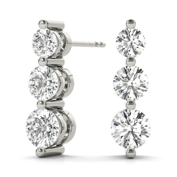 Earrings Three-Stone