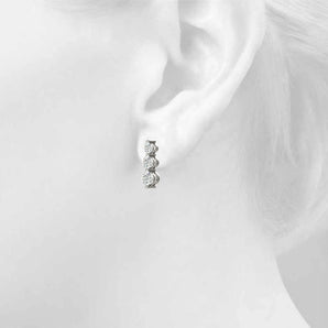 Earrings Three-Stone - alt view