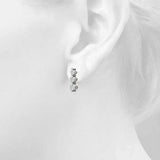 Earrings Three-Stone - alt view