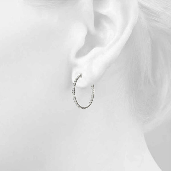 Earrings Hoop Earrings Standard Hoops - alt view