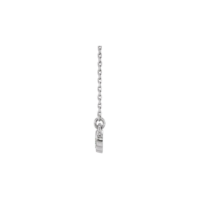 7 ct tw Five-Stone Bezel Lab Grown Diamond Necklace in 14K White ... - view 2