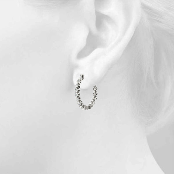 Earrings Hoop Earrings Vault Lock - alt view