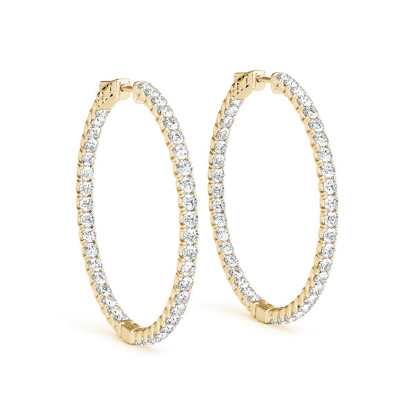 1.6 Inch 4 Prong Round Hoop